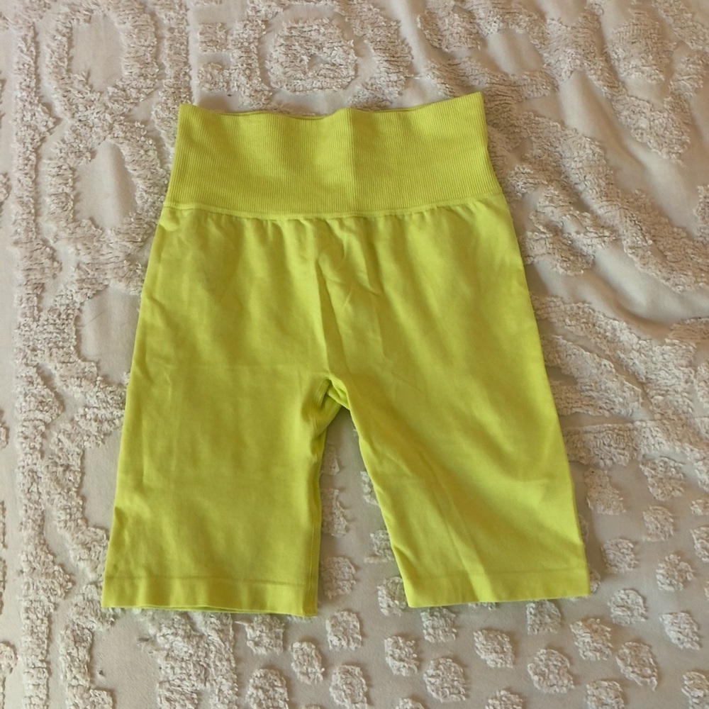 Neon biker shorts